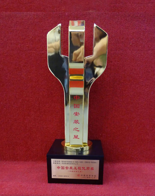 中國(guó)安裝之星獎(jiǎng)杯